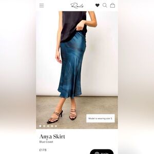 RAILS| Anya Skirt| Blue Coast MEDIUM